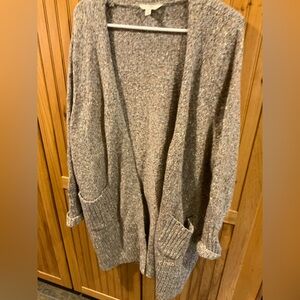Terra & Sky Heathered Gray Women's Cardigan